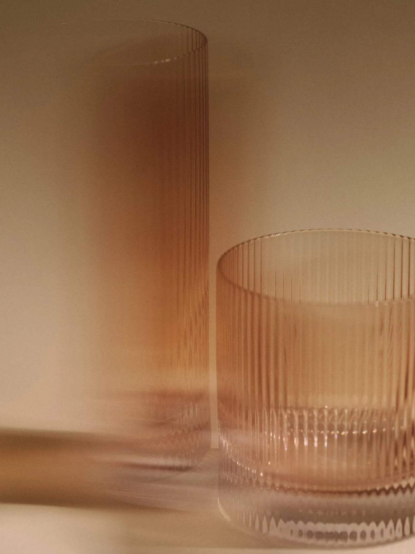 Ripple Highball glas 48 cl 2-pak, Blush Ferm Living