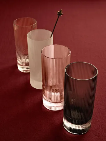 Ripple Highball glas 48 cl 2-pak - Clear - Ferm Living