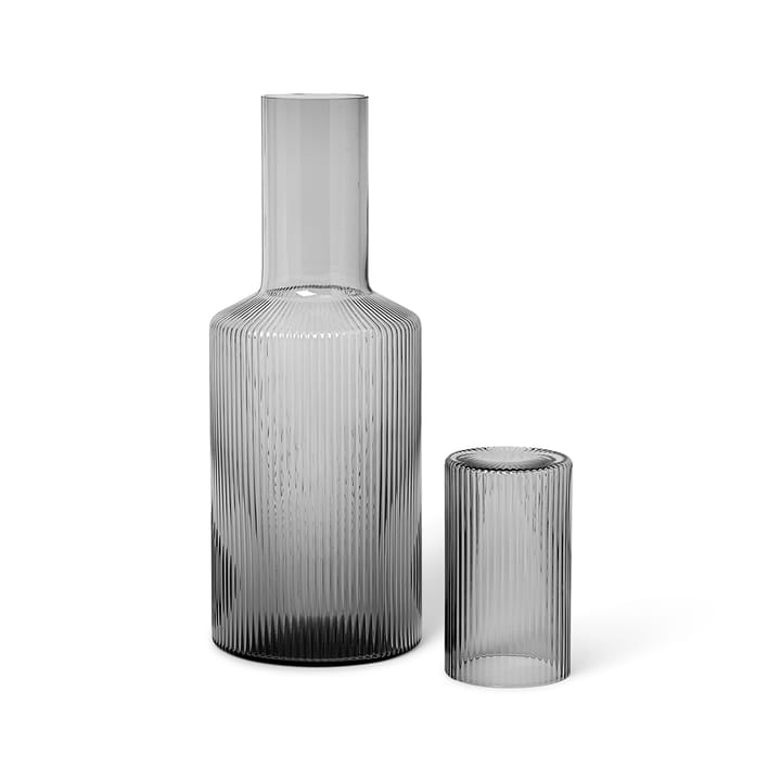 Ripple låg til karaffel, Smoked grey Ferm Living
