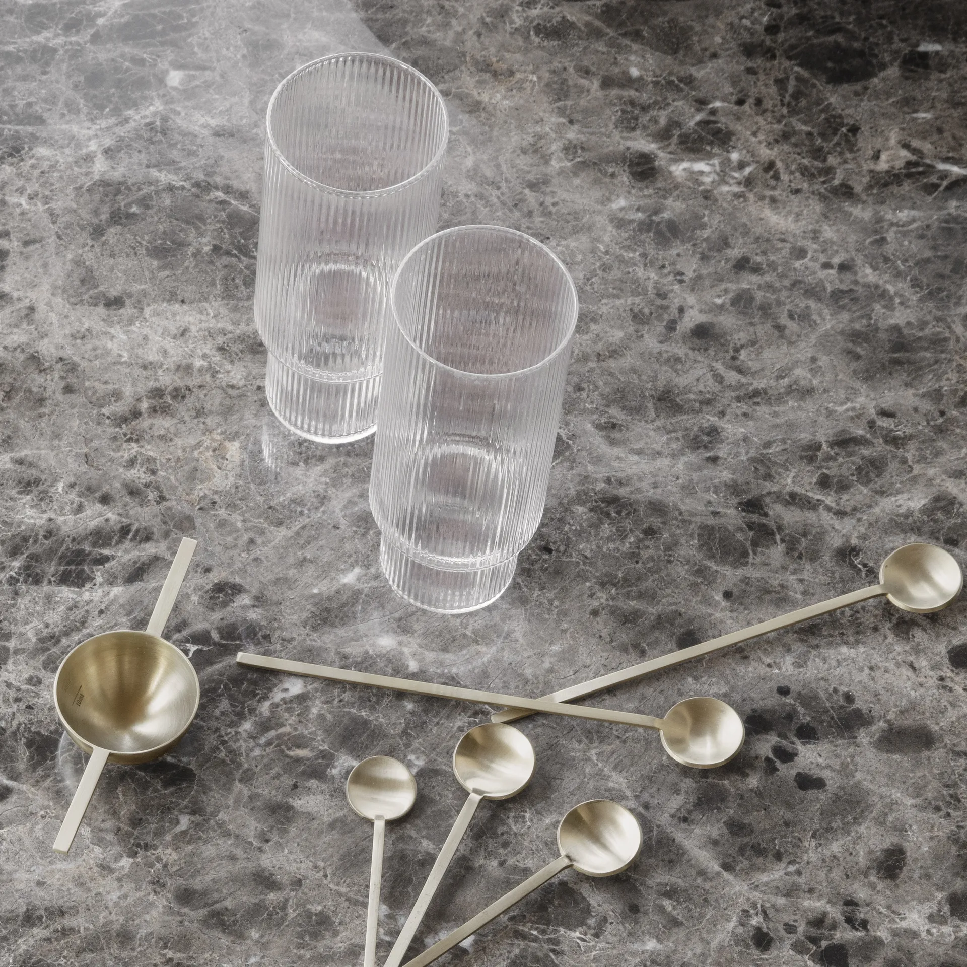 Ripple long drink glas 4-pak, klar Ferm Living