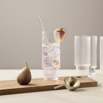 Ripple long drink-glas pakke med 4 - klar - Ferm Living