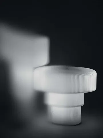 Ripple portable bordlampe - White, 16,5 cm - Ferm Living