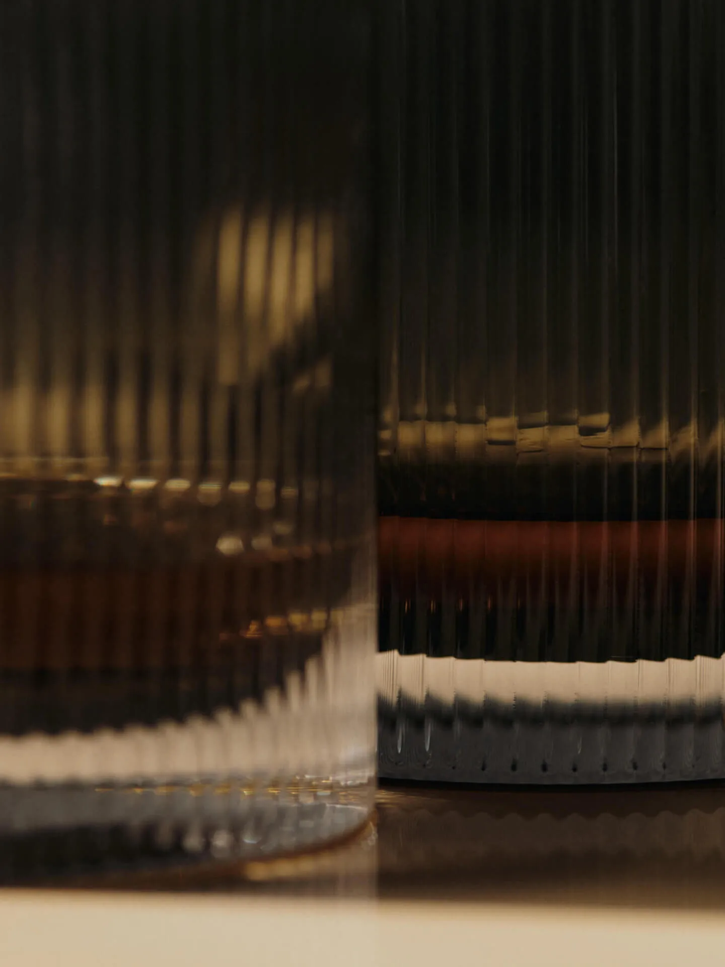 Ripple tumbler glas 25 cl 2-pak, Smoked Grey Ferm Living