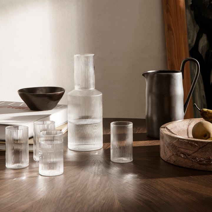 Ripple verrines glas 14 cl 4-pack, Clear Ferm Living