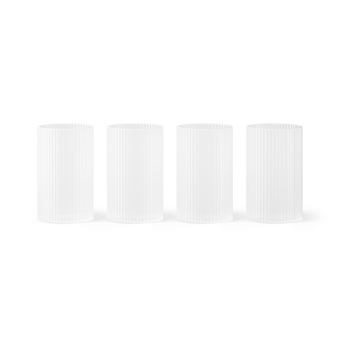 Ripple verrines glas 14 cl 4-pack - Frosted - ferm LIVING