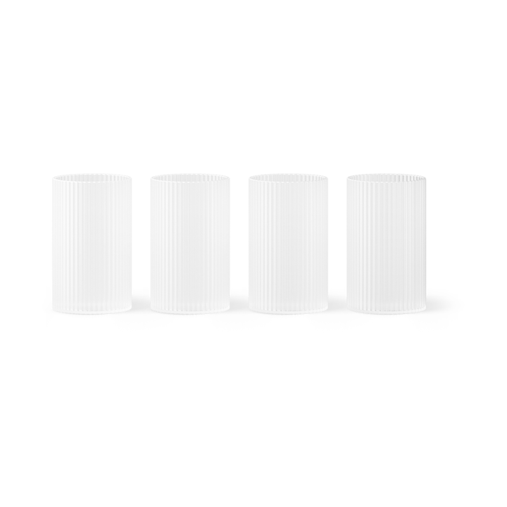 Ripple verrines glas 14 cl 4-pack - Frosted - Ferm LIVING