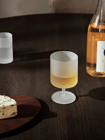 Ripple vinglas 2-pak - Frosted - Ferm Living