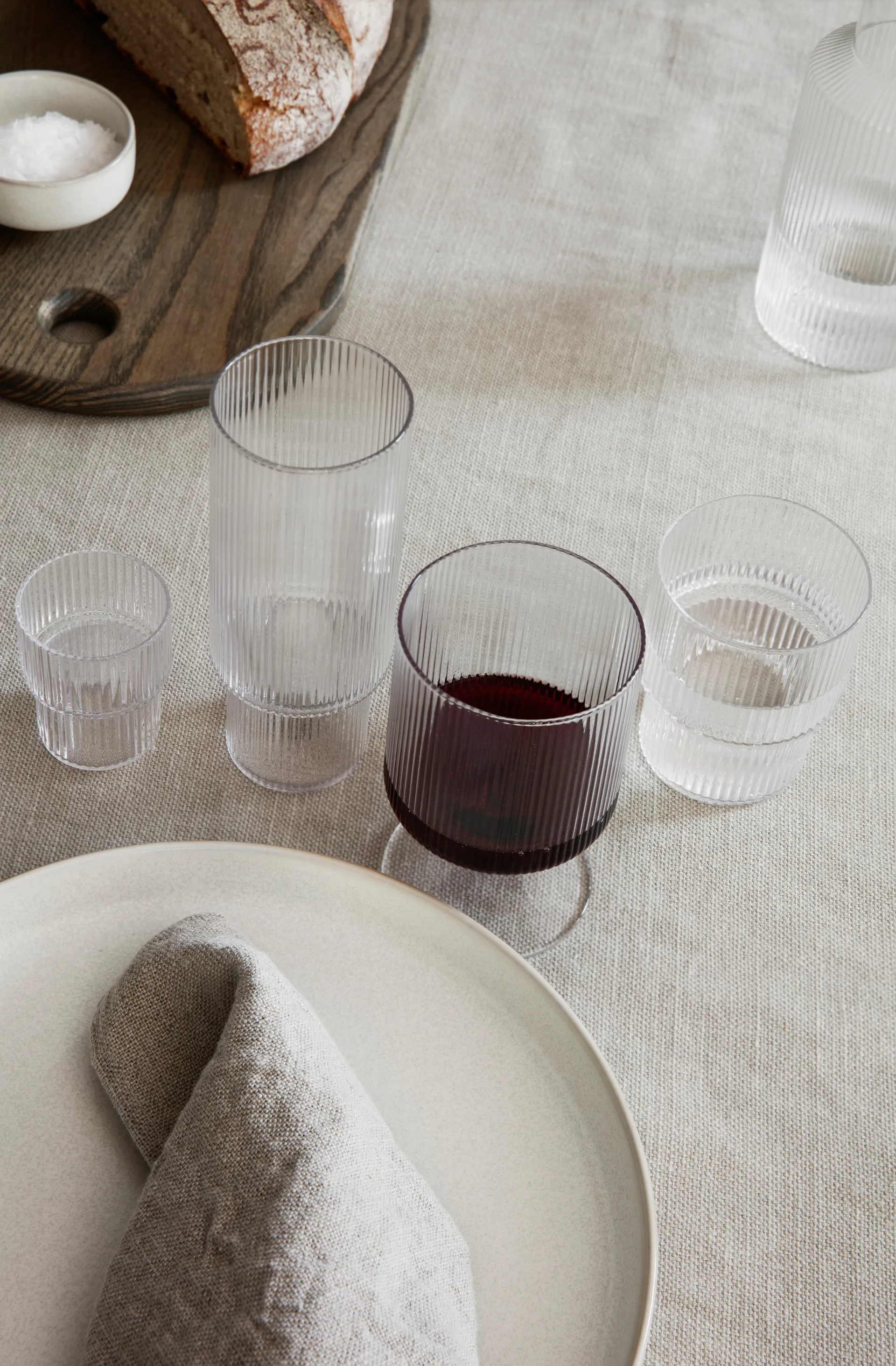 Ripple vinglas 2-pak, Klarglas Ferm Living