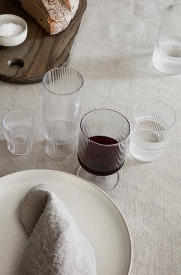 Ripple vinglas 2 stk. - Klarglas - Ferm Living