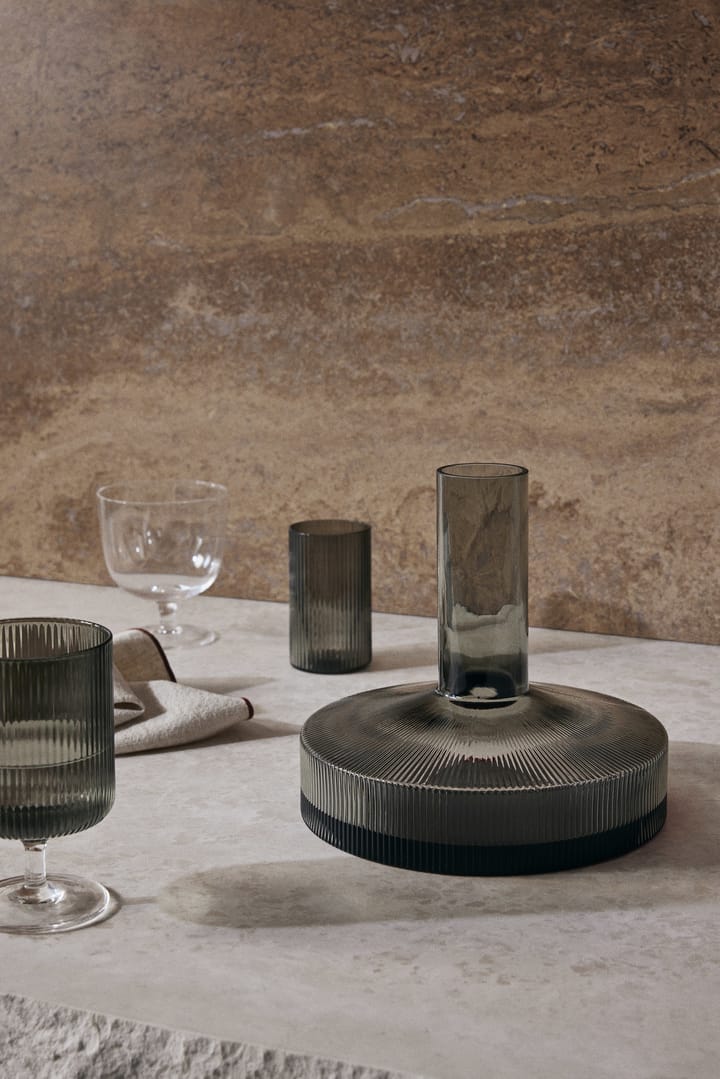 Ripple vinkaraffel, Smoked Grey Ferm Living