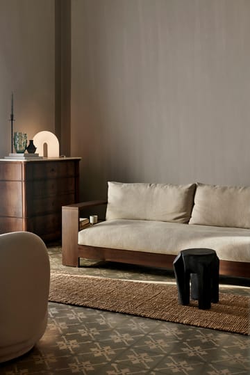 Root skammel/taburet Ø30x40 cm - Black stained - Ferm Living