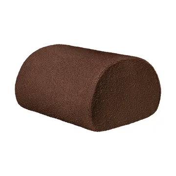 Rouli Pouf Pure Bouclé siddepuf - Chestnut brown - Ferm Living