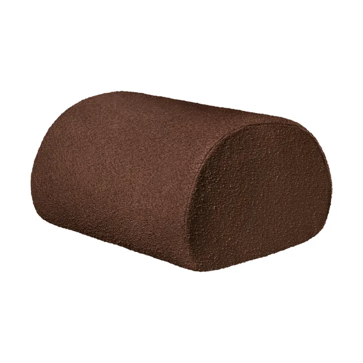 Rouli Pouf Pure Bouclé siddepuf - Chestnut brown - Ferm Living