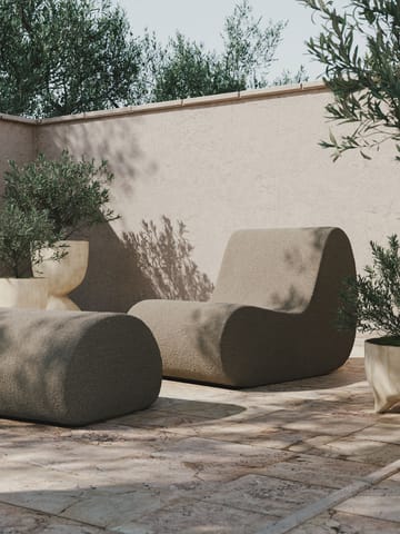 Rouli Pouf Pure Bouclé siddepuf - Sand - Ferm Living