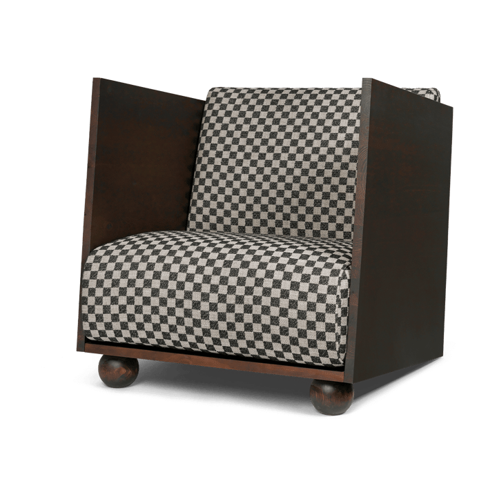 Rum Lounge Chair Check - Dark Stained/Sand/Black - Ferm LIVING