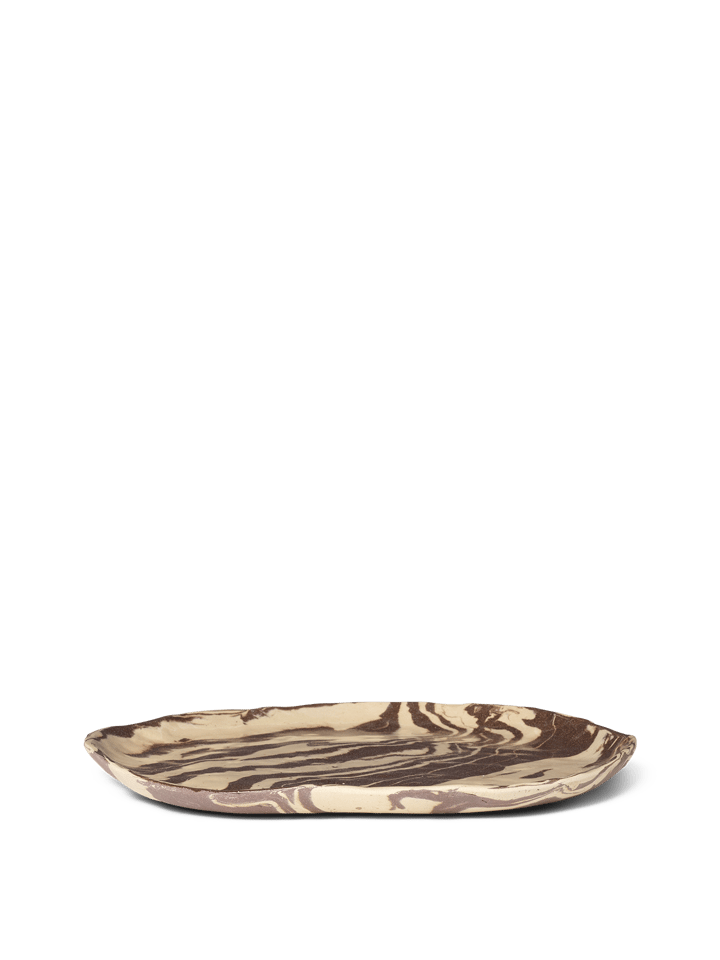Ryu tallerken 34 cm - Sand-brun - Ferm Living