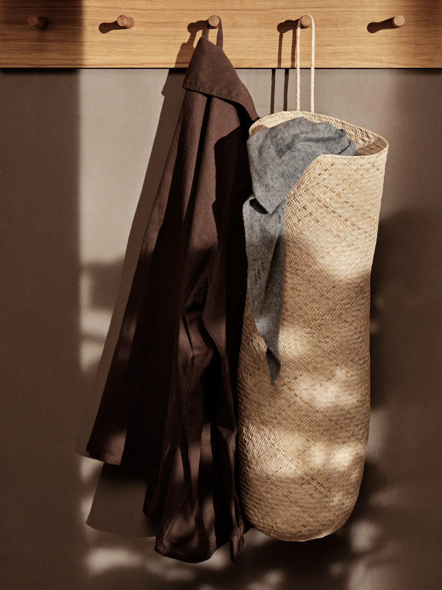 Sato long basket kurv, Natural Ferm Living