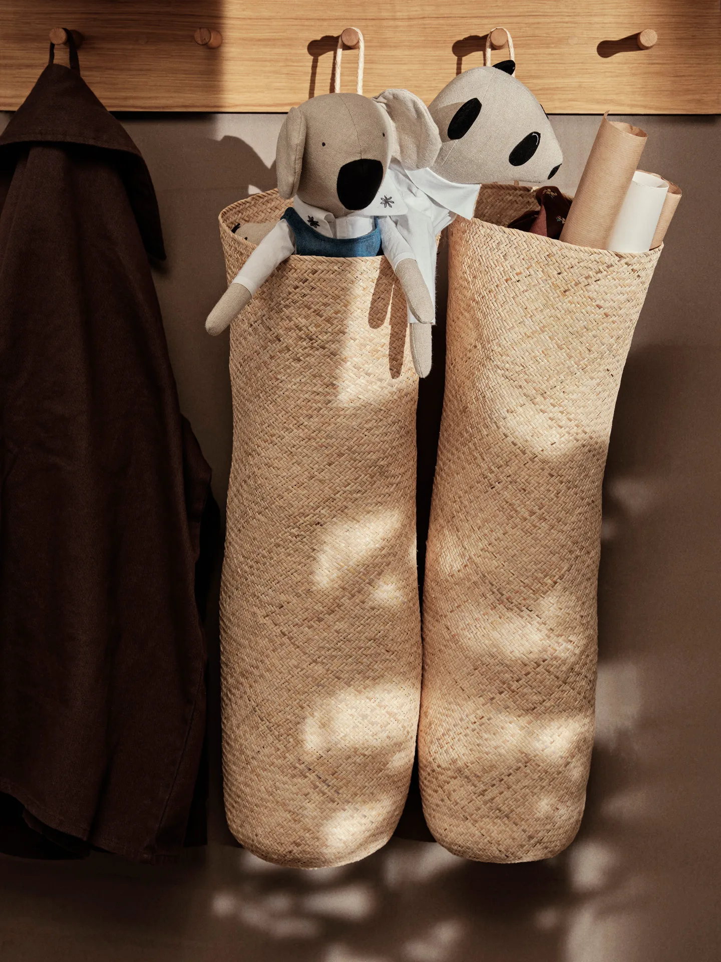 Sato long basket kurv, Natural Ferm Living