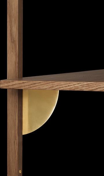 Sector hylde S/S - Smoked Oak, brass - Ferm Living