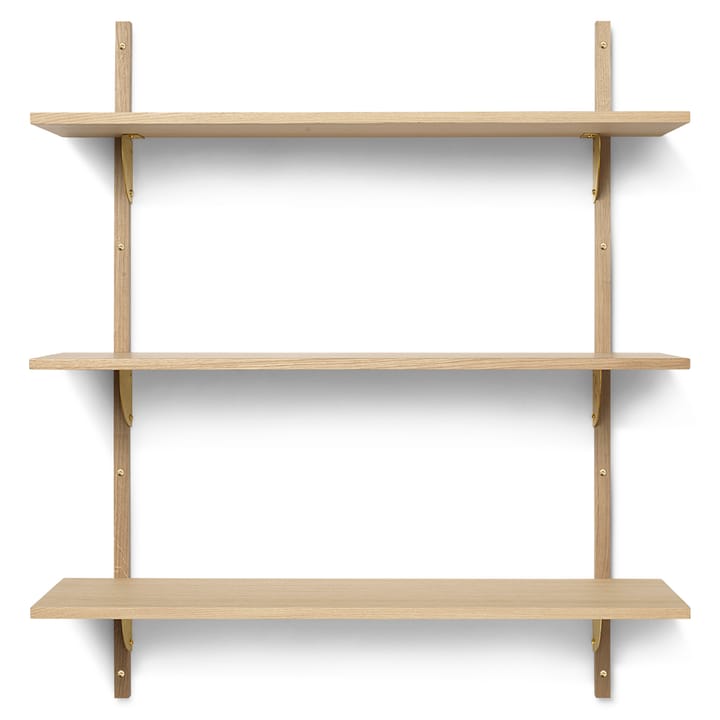 Sector hylde triple wide - Eg/Messing - Ferm Living