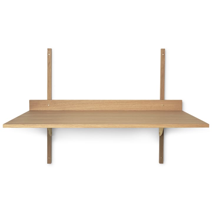 Sector skrivebord - Oak/Brass - Ferm LIVING