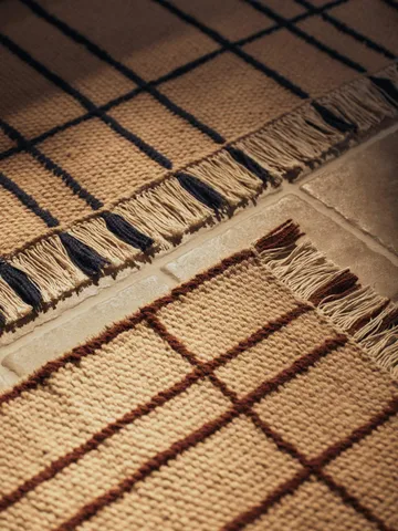 Sen tæppe - Parchment-chestnut, 140x200 cm - Ferm Living