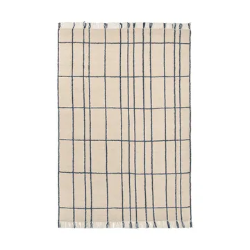 Sen tæppe - Parchment-indigo, 170x240 cm - Ferm Living