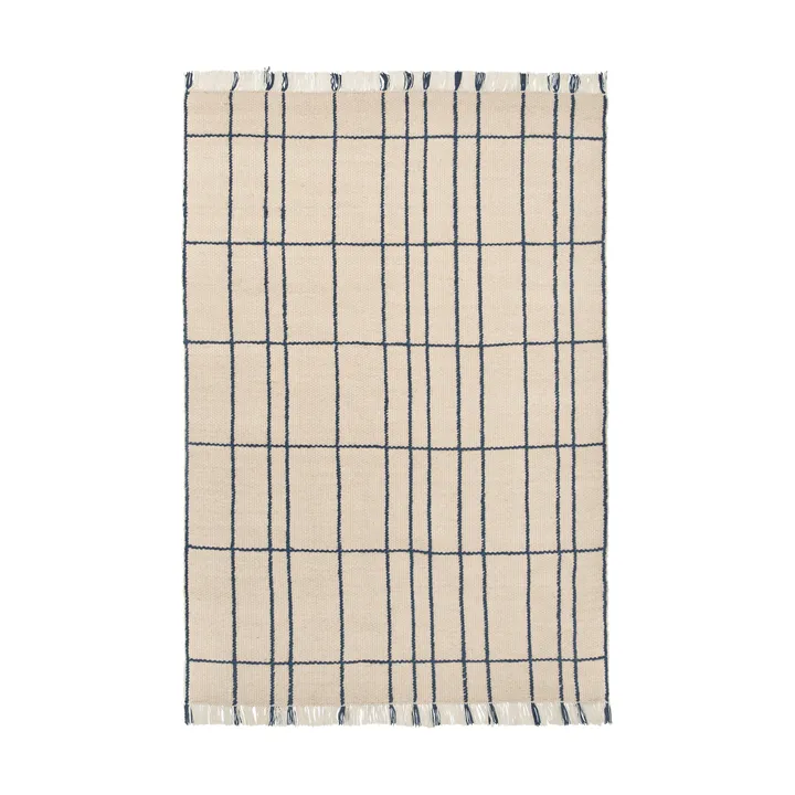Sen tæppe - Parchment-indigo, 170x240 cm - Ferm Living