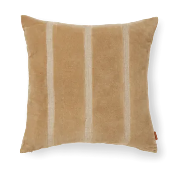 Senti Stripe pude 50x50 cm - Dark sand-linen - Ferm Living