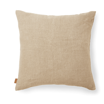 Senti Stripe pude 50x50 cm - Dark sand-linen - Ferm Living