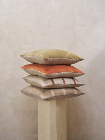 Senti Stripe pude 50x50 cm - Linen-carob brown - Ferm Living