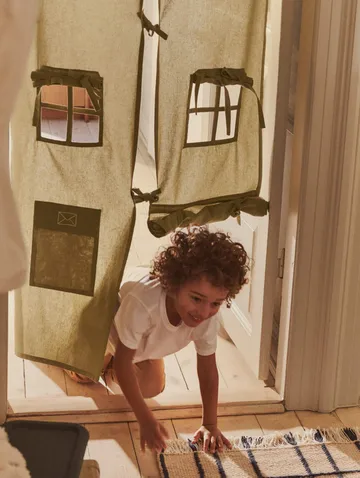 Settle dørgardin - Elm green, 85x205 cm - Ferm Living