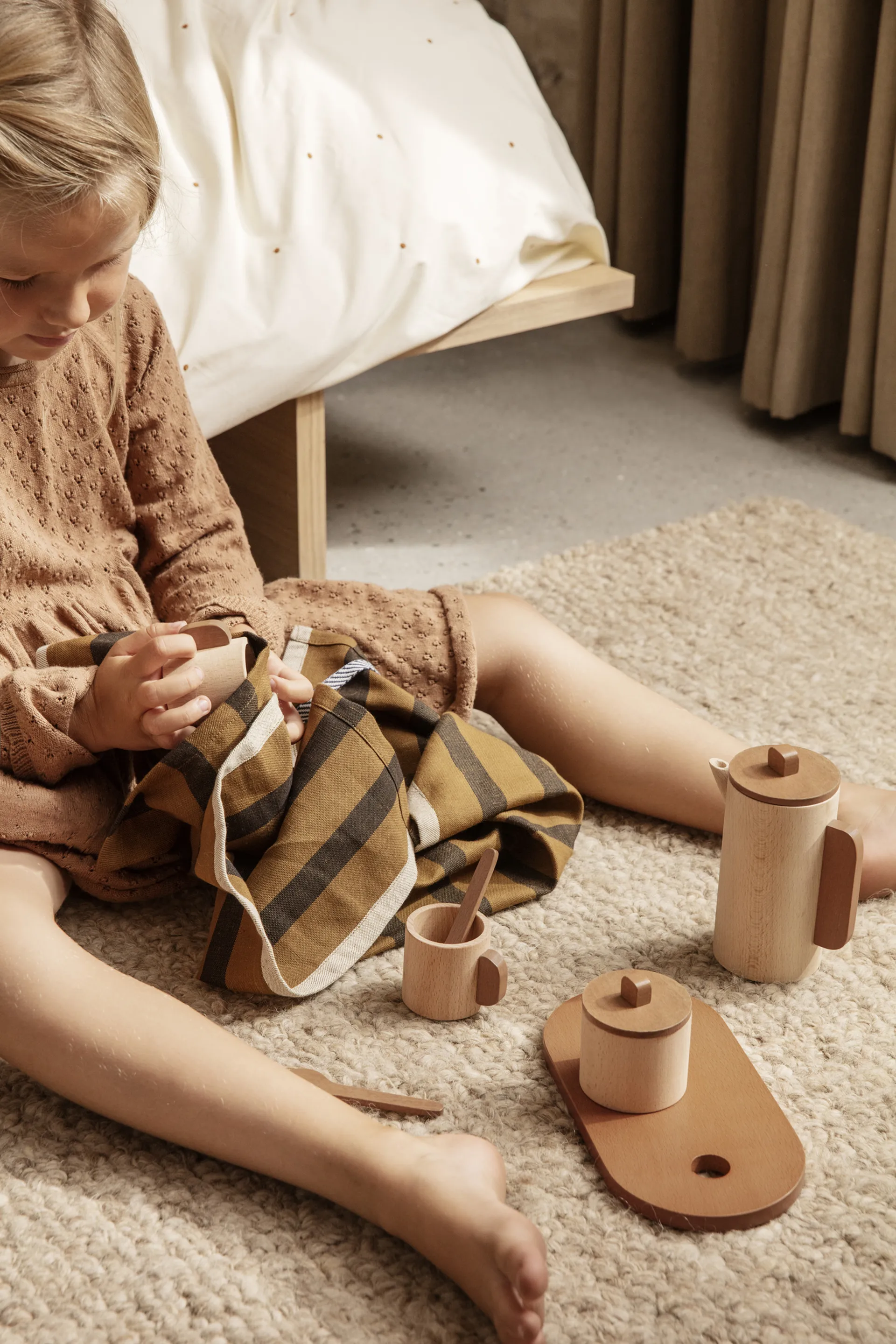 Shade Loop tæppe L 200x300 cm, Beige Ferm Living