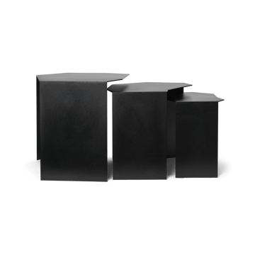 Shard cluster bord 3 stk - Black - Ferm Living