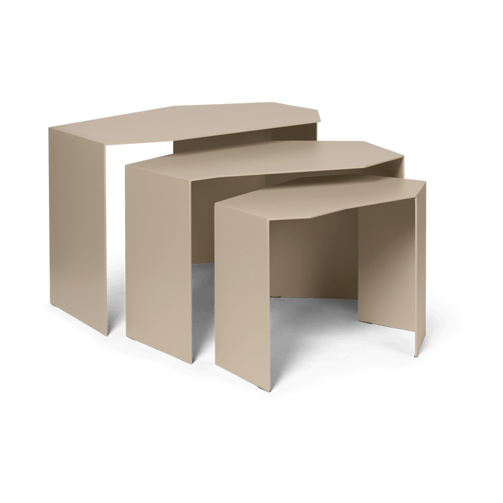 Shard cluster bord 3 stk - Cashmere - Ferm Living