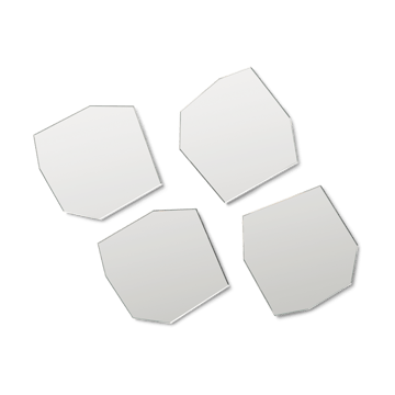 Shard coasters 4-pak - Mirror - Ferm Living
