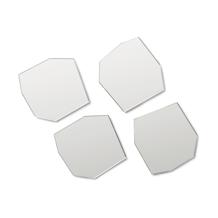 Shard coasters 4-pak, Mirror Ferm Living
