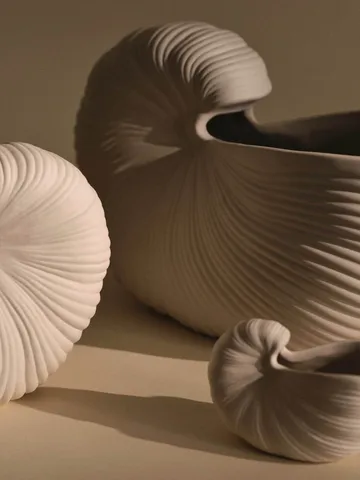 Shell krukke - Off-white, 23x11,5x16 cm - Ferm Living