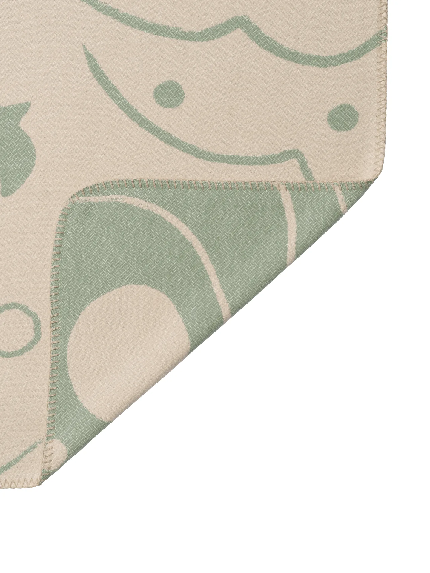 Skye plaid, Tea green-parchment, 80x120 cm Ferm Living