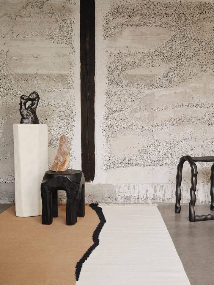 Soil Kelim tæppe, Dark sand-off white, 140x200 cm Ferm Living