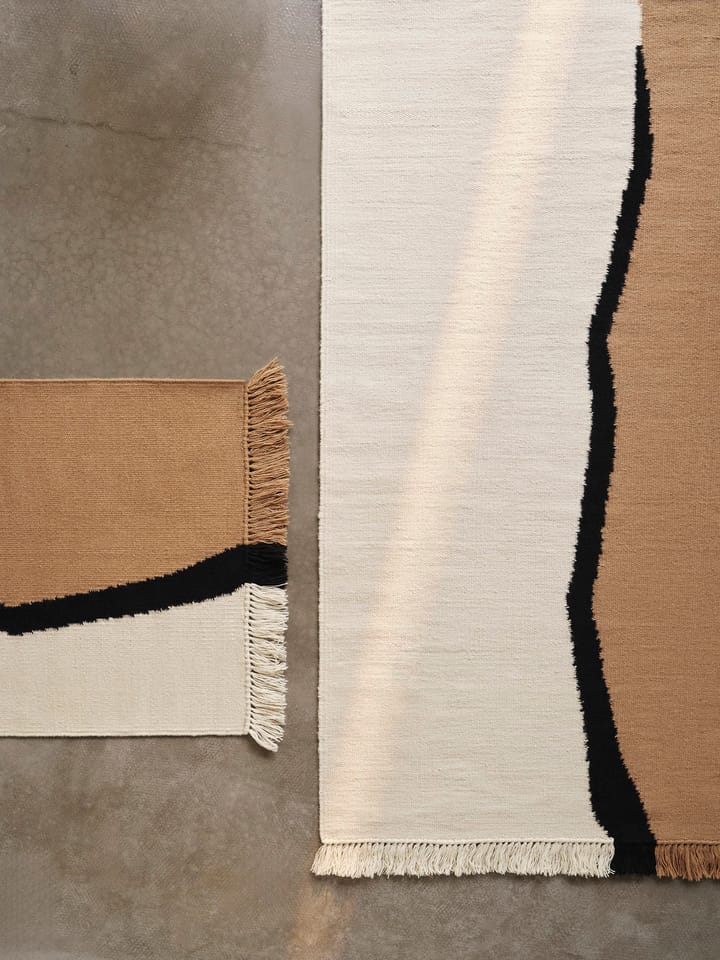Soil Kelim tæppe, Dark sand-off white, 170x240 cm Ferm Living