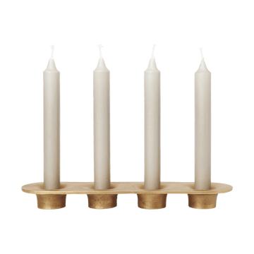Soothe 4 lysestage 8x29 cm - Brass Finish - Ferm Living
