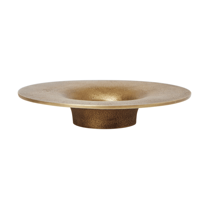 Soothe block lysestage Ø16 cm - Brass Finish - Ferm Living