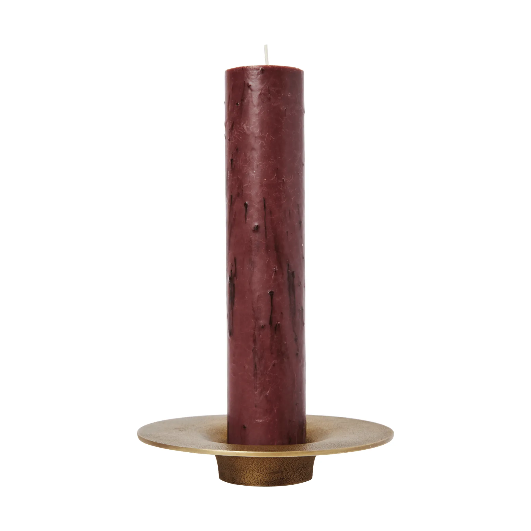 Soothe block lysestage Ø16 cm, Brass Finish Ferm Living