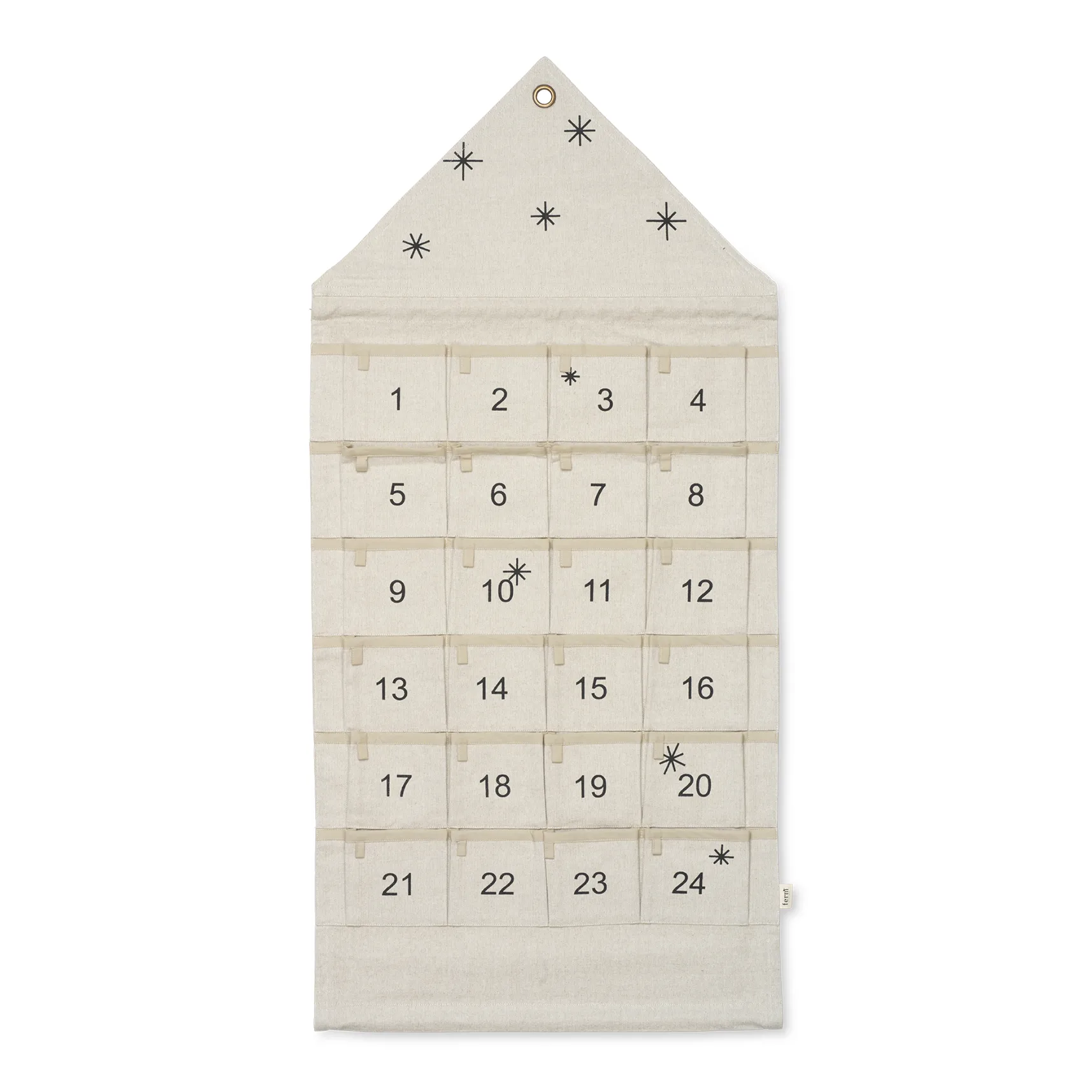 Star julekalender hus 100 cm, Sand Ferm Living