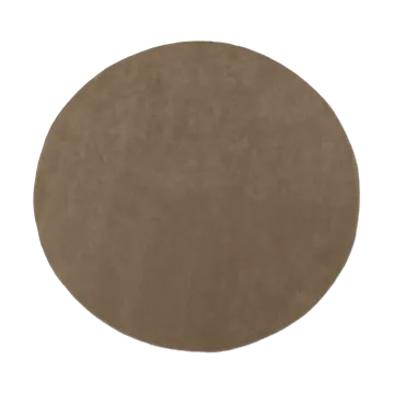 Stille tuftet tæppe rund - Ash Brown Ø240 cm - Ferm Living