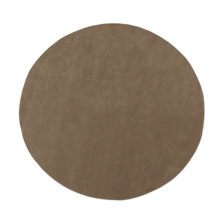 Stille tuftet tæppe rund - Ash Brown Ø240 cm - Ferm Living