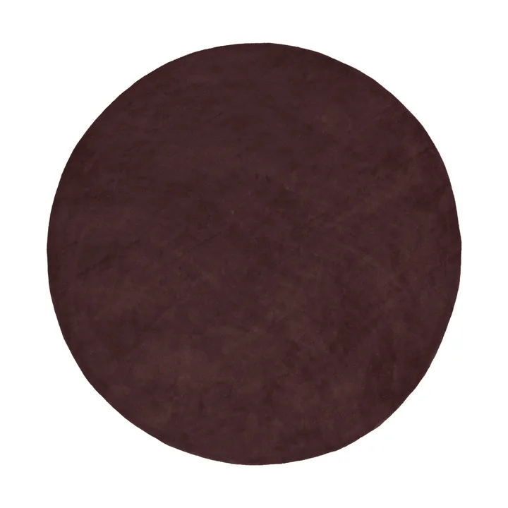 Stille tuftet tæppe rund - Dark pecan, Ø240 cm - Ferm Living