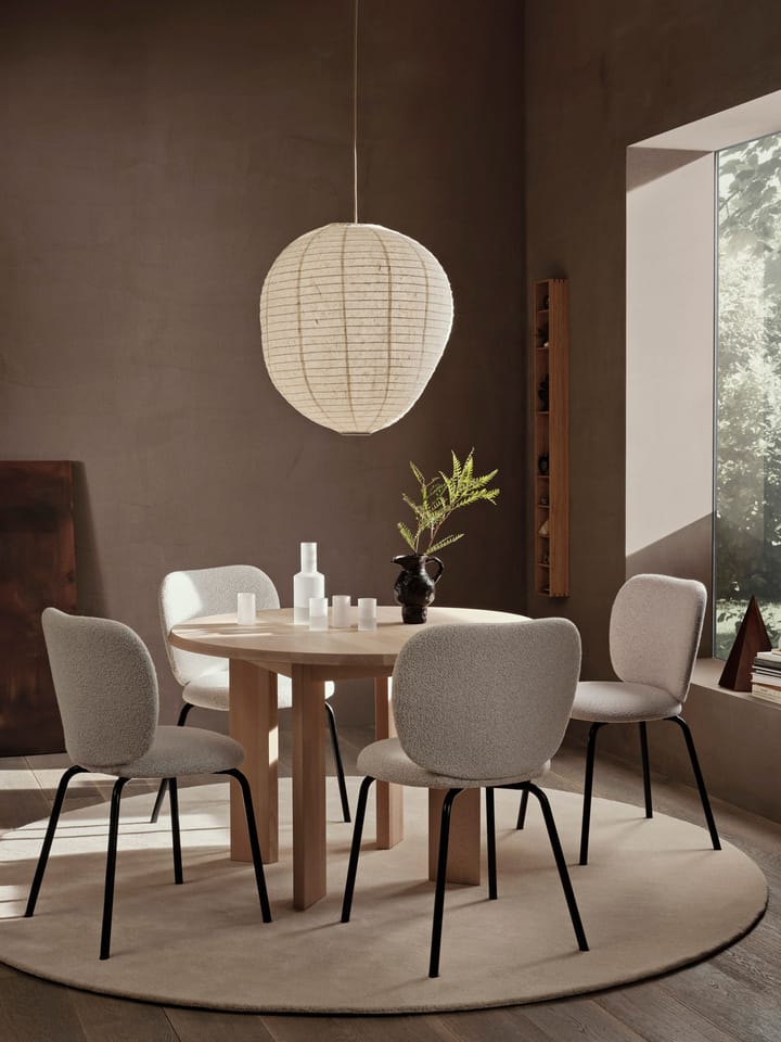Stille tuftet tæppe rund, Off-white Ø240 cm Ferm Living