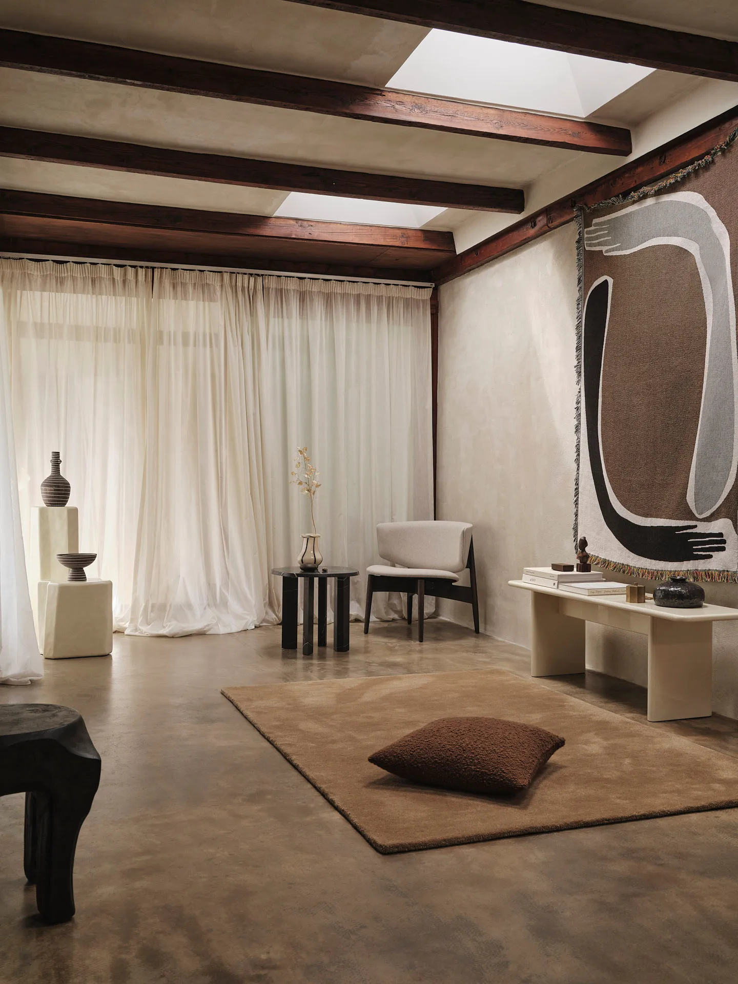 Stille tuftet tæppe, Toffee, 140x200 cm Ferm Living